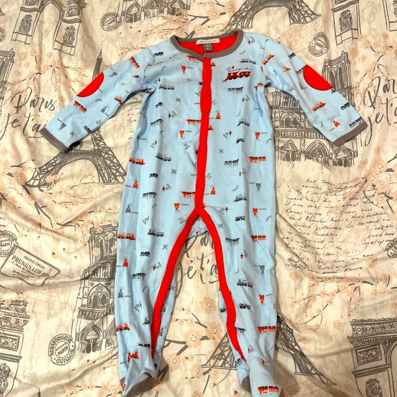 Firsts by Petit Lem Off White Woven Sleeper with Chicks main image 1